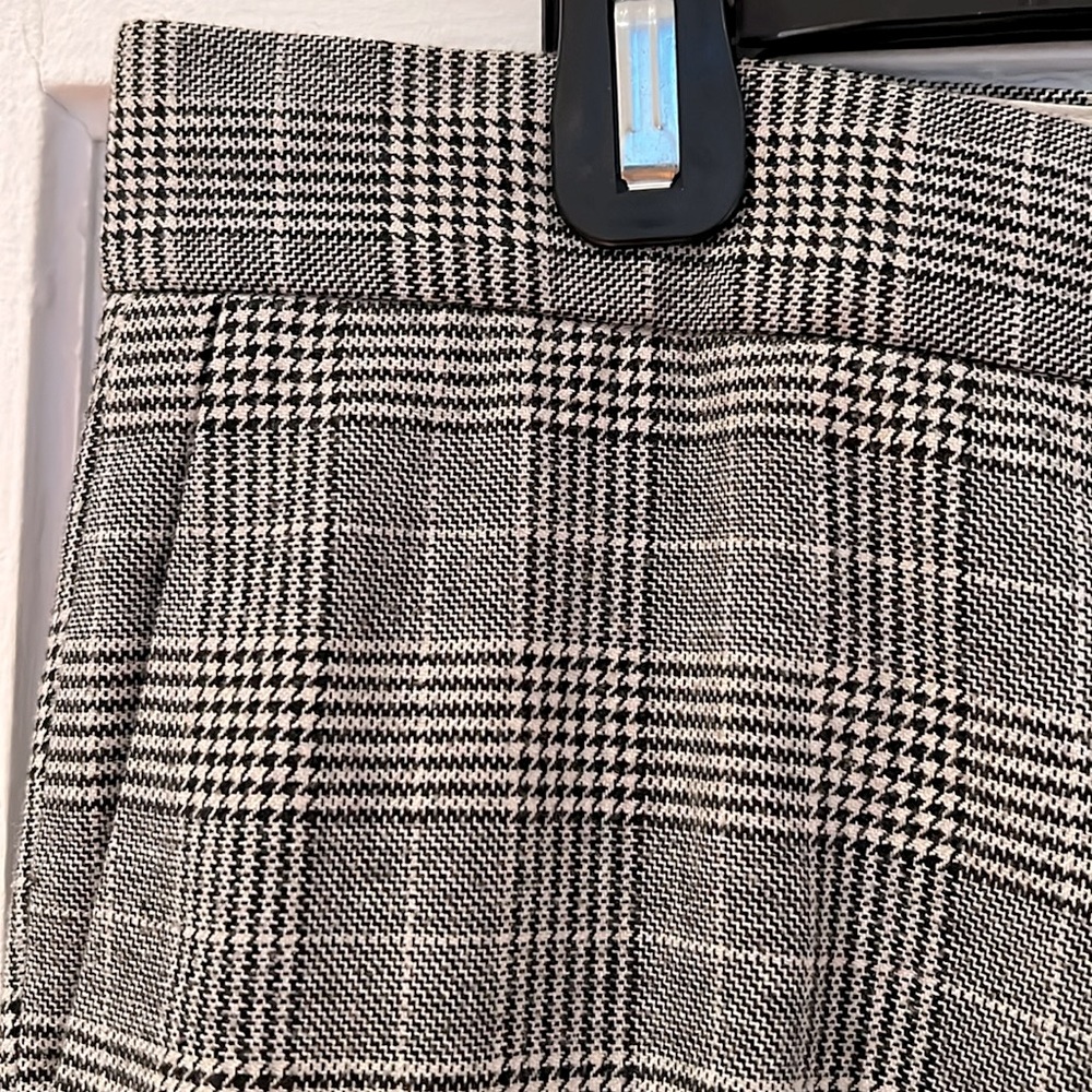 Maje sz 40 wool blend houndstooth plaid cigarette pant
